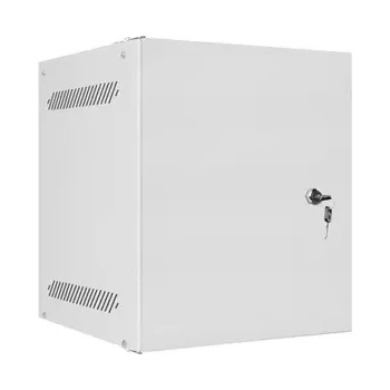 Image 1 of Lanberg Комуникационен шкаф, Lanberg rack cabinet 10" wall-mount 6U/280x310 for self-assembly with metal door grey (flat pack) (WF10-2306-00S)
