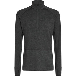 Icebreaker Мъжко мериносово термобельо Icebreaker Merino 260 Zoneknit L/S Half Zip Merino base layer - Jet Heather 011 - размер XL (015-2299-0214)