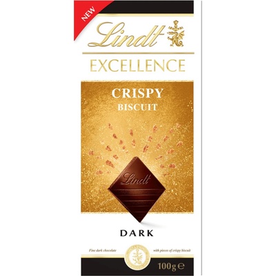 Lindt Excellence Hořká s křupavými kousky sušenky 100 g