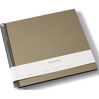 Semikolon Uni Economy голям фотоалбум, сиво-кафяв с черни страници (369986)