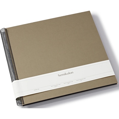 Semikolon Uni Economy голям фотоалбум, сиво-кафяв с черни страници (369986)