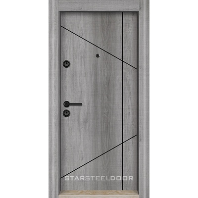 Starsteeldoor Блиндирана врата StarLife М-17 Сиво меше (цена без монтаж)