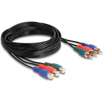 Delock RCA RGB удължител 3 мъжки - 3 женски, 3 м