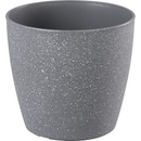 Strend Pro Stone Kvetináč 23x20,5 cm, sivý, efekt kameňa