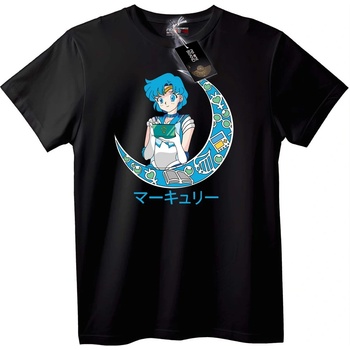 NOONEBRAND Тениска Sailor Mercury Аниме - 5XL, White