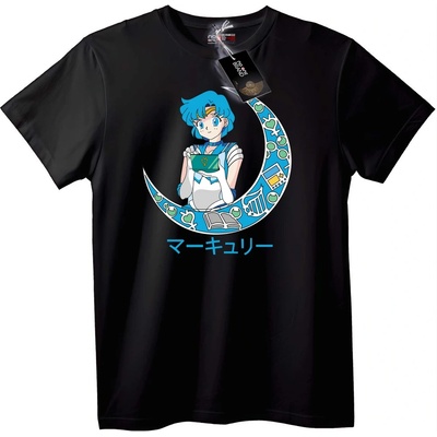 NOONEBRAND Тениска Sailor Mercury Аниме - 5XL, White