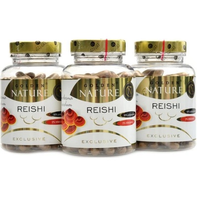 Golden Nature Exclusive Reishi 50% polysacharidů 300 kapsúl