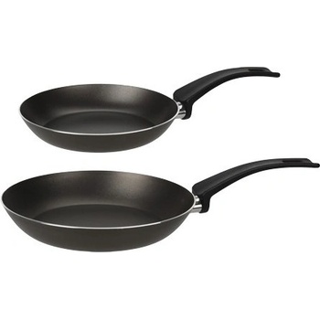 ТИГАНИ ЕН РАЗМЕРИ Ø24x4см/20x4см НЕЗАЛ. ПОКРИТИЕ ЧЕРНО 2бр (991000210)