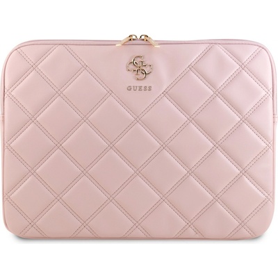 Guess PU Quilted 4G Metal Logo Computer Sleeve 13/14" ružová GUCS14ZPSQSSGP
