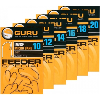 Guru LWG Feeder Special Eyed vel.18 10 ks
