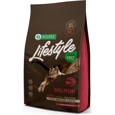 Nature's Protection Cat Dry LifeStyle GF Senior Salmon 400 g