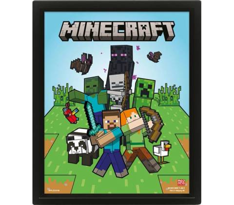Pyramid Posters Minecraft: Characters - 3D obraz