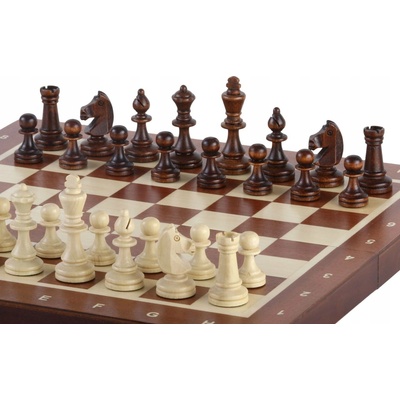 MAGNETICKÉ ŠACHY VELKÉ intarzované (35x35cm) Sunrise Chess & Games
