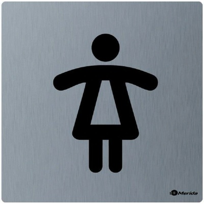 Merida STELLA - nerezový piktogram WC (dámy), matný