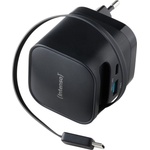 Intenso Компактно бързо зарядно устройство Intenso 65W USB-C/USB-A, черно 7806520 (7806520)