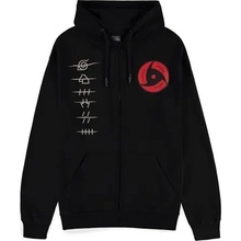 Naruto Shippuden Akatsuki Symbols Men's Zipper Hoodie Black