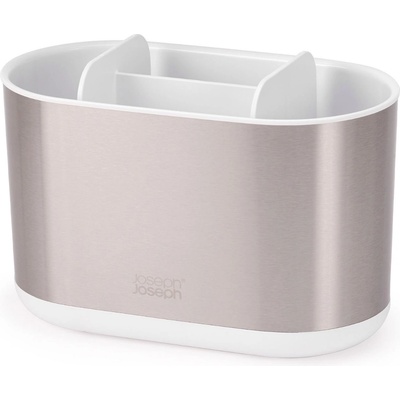 Joseph Joseph Чаша за четка за зъби DUO STEEL 70606 18 cm, сребърен, пластмаса / неръждаема стомана, Joseph Joseph (JS70606)