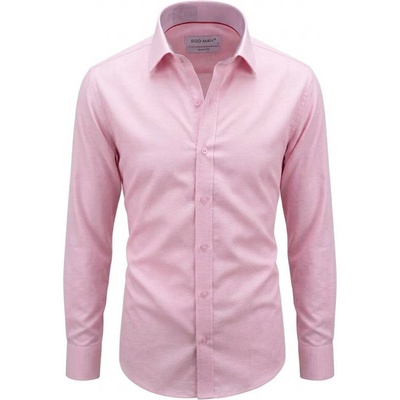 Ego Man pánská košile slim fit S0324-06 růžová