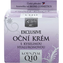 Bione cosmetics Exclusive Očný krém s kyselinou hyalurónovou a koenzýnom Q10 51 ml