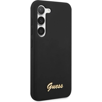 GUESS Гръб Guess Liquid Silicone Metal Logo Case за Samsung Galaxy S23 - Черен