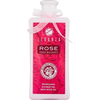 Leganza Rose osvěžující sprchový gel Bulgarian Rose Oil 200 ml