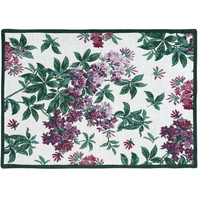 SCANquilt Prestieranie motiv listy a kvety 32x135 cm štóla