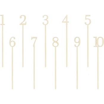 Image 1 of PartyDeco Дървени номера за маси