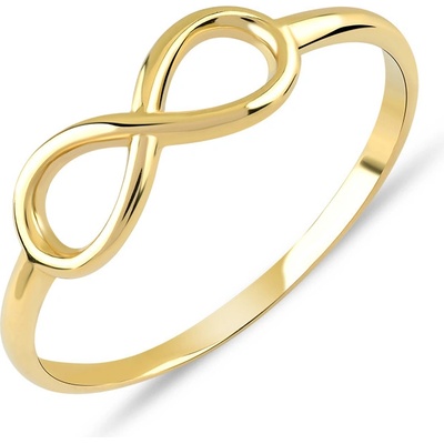 Lillian Vassago celozlatý prsten se symbolem nekonečna LLV85 GR012