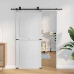 vidaXL Врата за плевня CORONA 90 x 210 cm Масивна борова дървесина (42021203)