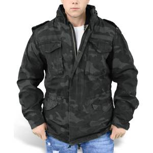 SURPLUS Мъжко яке зимата surplus - полк m65 - ЧЕРЕН КАМО - 20-2501-42