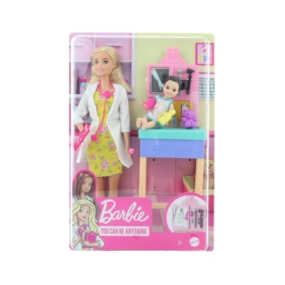 Barbie povolání herní set dětská doktorka blondýnka