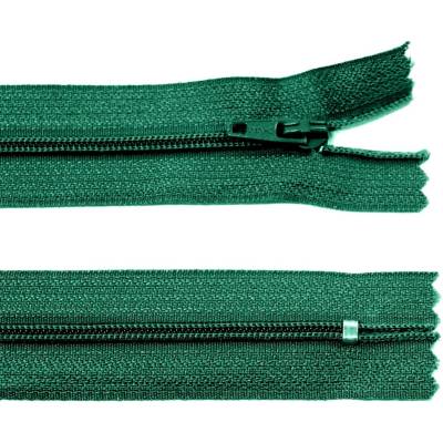 Spirálový zip no.3 nerozepínací 22cm - více barev color: 670 borovicová zelená