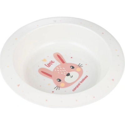 Canpol babies Plastová miska Cute Animals Zajíc 270 ml