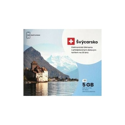 e-SIM karta Švýcarsko 5GB