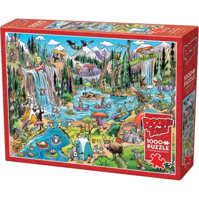Cobble Hill Пъзел Cobble Hill от 1000 части - DoodleTown: Хаос с лодки (44514)