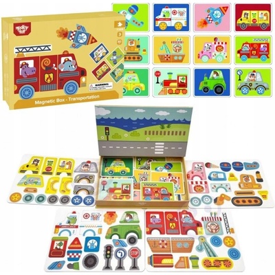 TOOKY TOY Vzdělávací puzzle Magnetická krabička