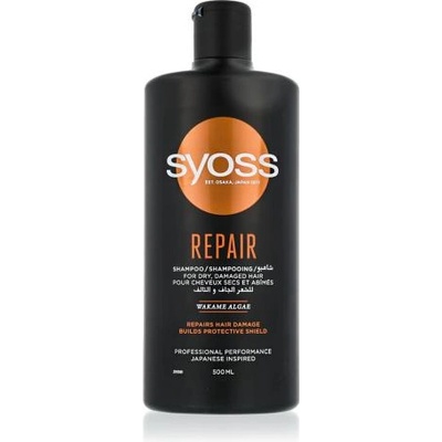 Syoss Repair Shampoo 500 ml възстановяващ шампоан за изтощена коса за жени