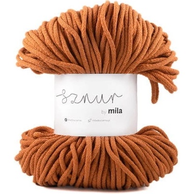 Bavlněná šňůra MILA 3mm - Dýňová/P38