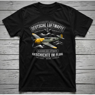 Tričko STRIKER Deutsche Luftwaffe new Černá