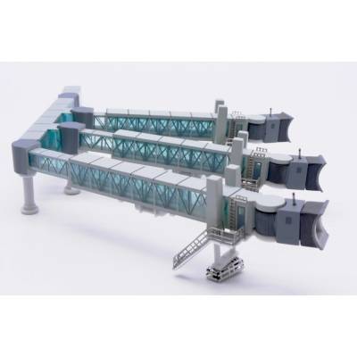 JC Wings Airport Passenger Bridge A380 Green 1:400