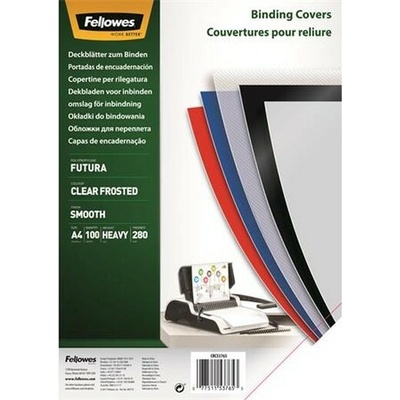 Obal ku špirálovej väzbe, biely, A4/280 mik., FELLOWES