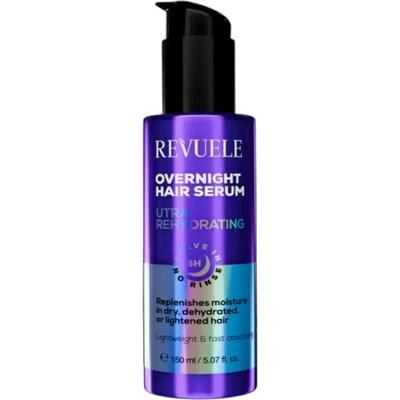 Revuele Overnight Hair Serum Ultra Rehydrating, нощен хидратиращ серум за коса без отмиване, 150 ml
