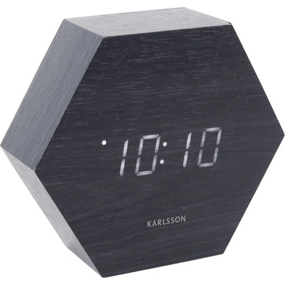 Karlsson Дигитална аларма Hexagon - Karlsson (KA5651BK)
