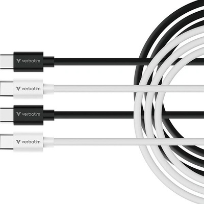 Verbatim 32391 USB USB C samec - USB C samec 60W 1m černo bílý
