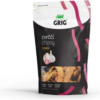 Grig Cvrččí chipsy Česnek 70 g – Zbozi.Blesk.cz