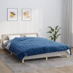 vidaXL Утежнено одеяло синьо 220x230 см 11 кг плат (3154861)