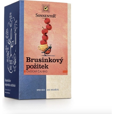 Sonnentor Brusinkový požitek Bio ovocný čaj porcovaný 18 x 2,8 g