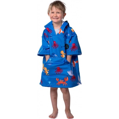 Towee Dětské surf pončo FISHEE modrá, 50 x 60 cm