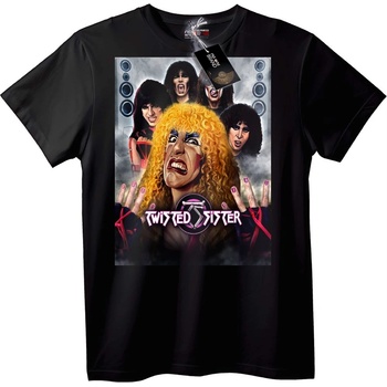 NOONEBRAND Тениска на рок група Twisted Sister - XS, Black