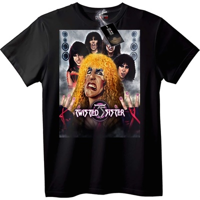 NOONEBRAND Тениска на рок група Twisted Sister - XS, Black